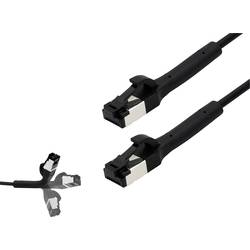 BKL Electronic 144012 RJ45 síťové kabely, propojovací kabely CAT 8.1 U/FTP 1.5 m černá 1 ks