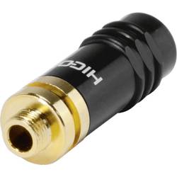 Hicon HI-J35S-SCREW-F jack konektor 3.5 mm zásuvka, rovná Pólů: 3 stereo černá 1 ks