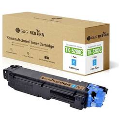 G&G Toner náhradní Kyocera TK-5280 kompatibilní azurová 11000 Seiten Reborn remanufactured 21297