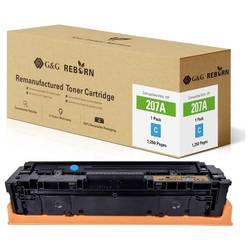 G&G Toner náhradní HP 207A kompatibilní azurová 1250 Seiten Reborn remanufactured 21282