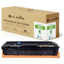 G&G Toner náhradní HP 201X kompatibilní azurová 2300 Seiten Reborn remanufactured 21258