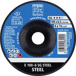 PFERD 62210626 E 100-6 SG STEEL/16,0 brusný kotouč lomený Průměr 100 mm Ø otvoru 16 mm ocel 10 ks