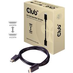 club3D HDMI kabel Zástrčka HDMI-A, Zástrčka HDMI-A 1.00 m černá CAC-1371 10K UHD, 8K UHD HDMI kabel