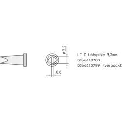 Weller LT-C pájecí hrot dlátový, rovný Velikost hrotů 3.2 mm Obsah 1 ks