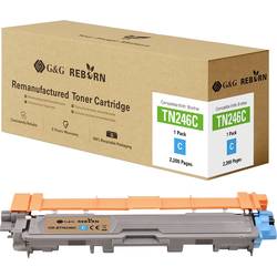 G&G Toner náhradní Brother TN-246C kompatibilní azurová 2200 Seiten Reborn remanufactured 21196