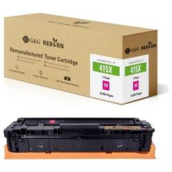 G&G Toner náhradní HP 415X kompatibilní purppurová 6000 Seiten Reborn remanufactured 21276