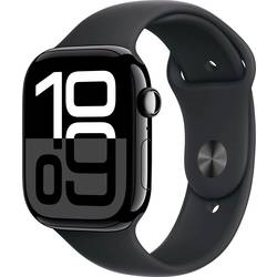 Apple Watch Series 10 GPS 46 mm hliníkový plášť sportovní náramek černá M/L