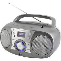 soundmaster SCD1800TI CD-rádio DAB+, FM AUX, Bluetooth, CD, USB šedá