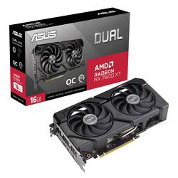 Asus grafická karta AMD Radeon RX 7600 XT Dual OC Edition 16 GB GDDR6-RAM PCIe x16 HDMI™, DisplayPort