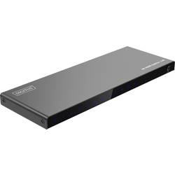 Digitus DS-55338 8 + 1 port HDMI rozbočovač LED ukazatel, se stavovými LED, kovový ukazatel, lze spínat jednotlivě, UHD 3840 x 2160 Pixel černá