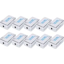 Digitus RJ45 síťový adaptér CAT 6 [1x RJ45 zásuvka - 1x RJ45 zásuvka] šedá, šedomodrá