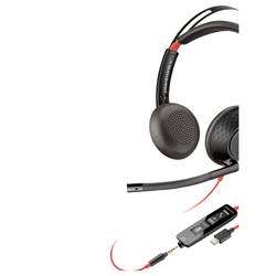 HP Poly Headset Blackwire C5220 Stereo USB- Sluchátka On Ear 8X231AA, stereo, černá, Potlačení hluku