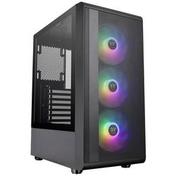 Thermaltake CA-1X2-00M1WN-00 midi tower herní pouzdro černá 3 předinstalované LED ventilátory, boční okno