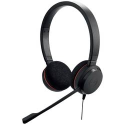 Jabra Evolve 20 Sluchátka On Ear kabelová, 4999-823-189, stereo, černá, Redukce šumu mikrofonu