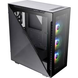 Thermaltake Divider 500 TG ARGB midi tower PC skříň černá 3 předinstalované LED ventilátory, 1 předinstalovaný ventilátor, boční okno, prachový filtr