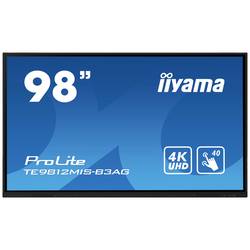 Iiyama ProLite TE9812MIS-B3AG displej Digital Signage Energetická třída (EEK2021): G (A - G) 247.7 cm 97.5 palec 3840 x 2160 Pixel 24/7