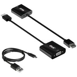 club3D CAC-1302 HDMI / VGA adaptér [1x HDMI zástrčka - 1x VGA zásuvka] černá 50 cm