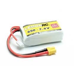 LemonRC akupack Li-Pol (modelářství) 7.4 V 650 mAh Počet článků: 2 35 C Softcase XT30