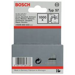 Bosch Accessories 2609200233 svorky z plochého drátu Typ 57 1000 ks Rozměry (d x š) 14 mm x 10.6 mm