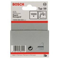 Bosch Accessories 2609200243 svorky z jemného drátu Typ 59 1000 ks Rozměry (d x š) 14 mm x 10.6 mm