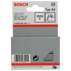 Bosch Accessories 2609200221 svorky z plochého drátu Typ 54 1000 ks Rozměry (d x š) 12 mm x 12.9 mm