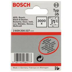 Bosch Accessories 2609200227 sponky s úzkým hřbetem Typ 55 3000 ks Rozměry (d x š) 23 mm x 6 mm