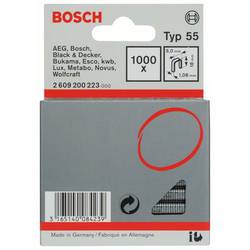 Bosch Accessories 2609200223 sponky s úzkým hřbetem Typ 55 1000 ks Rozměry (d x š) 18 mm x 6 mm