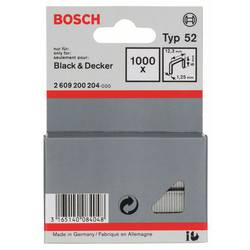 Bosch Accessories 2609200204 svorky z plochého drátu Typ 52 1000 ks Rozměry (d x š) 6 mm x 12.3 mm