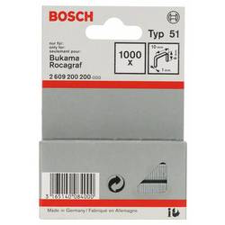 Bosch Accessories 2609200200 svorky z plochého drátu Typ 51 1000 ks Rozměry (d x š) 6 mm x 10 mm