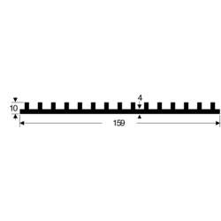 Fischer Elektronik 10019009 SK 105 100 SA lisovaný chladič 2.5 K/W (d x š x v) 159 x 100 x 10 mm