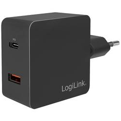 LogiLink Ladegerät USB nabíječka 18 W vnitřní, do zásuvky (230 V) Výstupní proud (max.) 3000 mA USB-C® zásuvka (nabíjení), USB A Počet výstupů: 2 x