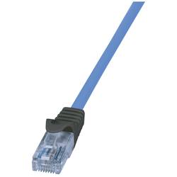 LogiLink CPP050 RJ45 síťové kabely, propojovací kabely CAT 6A U/UTP 50 m modrá samozhášecí, bez halogenů, S průchodkou chránící proti zlomení, s ochranou,