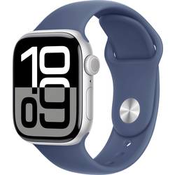 Apple Watch Series 10 GPS 42 mm hliníkový plášť sportovní náramek denim S/M