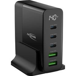 Ansmann Desktop Ladegerät mit Display DC5140PD 140W USB nabíječka 140 W vnitřní Počet výstupů: 5 x USB, USB-C®