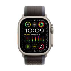 Apple Watch Ultra 2 GPS + Cellular 49 mm Titanový kryt Řemínek Trail Loop modrá, černá M/L