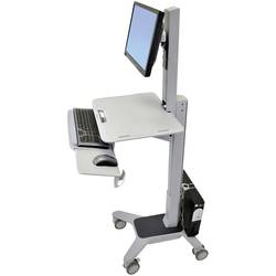 Ergotron WorkFit-C 1násobné TV kolečkový vozík 25,4 cm (10) - 55,9 cm (22) šedá nastavitelná výška, odkládací místo na klávesnici, naklápěcí, otočný