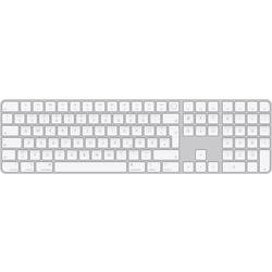 Apple Magic Keyboard Touch ID NumKey Bluetooth® klávesnice německá, QWERTZ, Macintosh bílá nabíjecí, čtečka otisků prstů, s číselnou klávesnicí