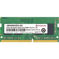 Transcend JetRAM RAM modul pro notebooky DDR4 8 GB 1 x 8 GB Bez ECC 2666 MHz 260pin SO-DIMM CL19 JM2666HSG-8G