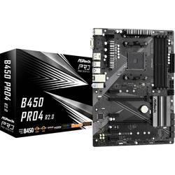 ASRock B450 PRO4 R2.0 (AM4) Základní deska Socket (PC) AMD AM4 Tvarový faktor ATX Čipová sada základní desky AMD® B450