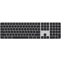 Apple Magic Keyboard Touch ID NumKey Bluetooth® klávesnice německá, QWERTZ, Macintosh černá nabíjecí, čtečka otisků prstů, s číselnou klávesnicí