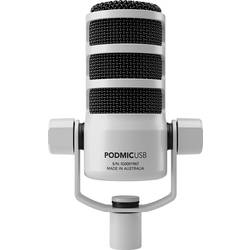 Rode PodMic USB White na stojanu USB mikrofon Druh přenosu:kabelový USB-C® kabelový černá