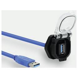 Lütze USB-3.0 A/A F/M 180° 3,0m PVC PC 493113.0300 3 m, 1 ks