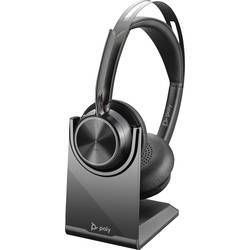 HP Poly Voyager Focus 2 Sluchátka On Ear Bluetooth®, 9T9J5AA#AC3, stereo, černá, Potlačení hluku