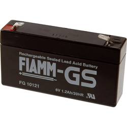 Fiamm PB-6-1,2-4,8 FG10121 olověný akumulátor 6 V 1.2 Ah olověný se skelným rounem (š x v x h) 97 x 58 x 54 mm plochý konektor 4,8 mm bezúdržbové, nepatrné