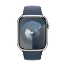 Apple Watch Series 9 GPS 45 mm hliníkový plášť sportovní náramek Storm Blue (bouřkově modrá) S/M