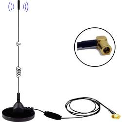 Albrecht MAG31 DAB+ Magnetfußantenne + Verstärker Band III, 3m Kabel + SMB-Stecker Anténa s magnetickou základnou DAB + se zesilovačem