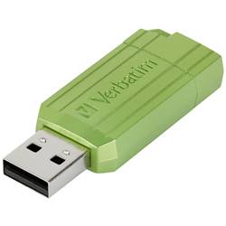 Verbatim USB DRIVE 2.0 PINSTRIPE USB flash disk 32 GB Eukalyptus, zelená 49958 USB 2.0