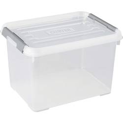 Curver 243808 Úložný box HANDY stohovatelné (d x š x v) 400 x 290 x 260 mm transparentní, stříbrná 1 ks