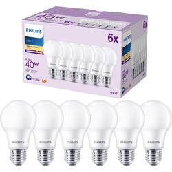 Philips Lighting 9290035402 LED Energetická třída (EEK2021) F (A - G) E27 klasická žárovka 4.9 W = 40 W teplá bílá (Ø x d) 60 mm x 107 mm 6 ks