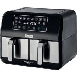 Kenwood Home Appliance HFM20.000MB horkovzdušná fritéza 8 l 1700 W funkce časovače, nepřilnavý povlak černá/stříbrná